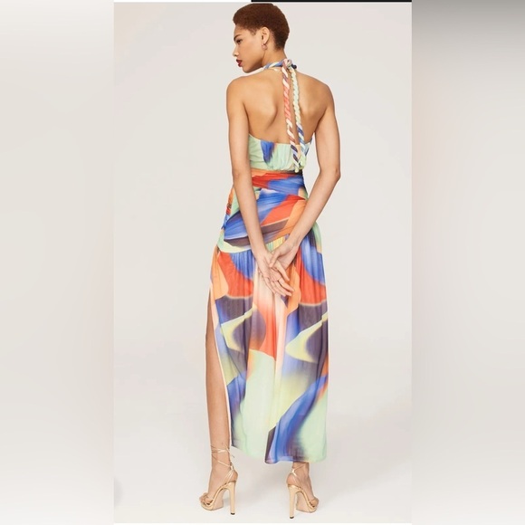 Nicholas Bristol Multicolor Halter Dress size 8 - Picture 6 of 15